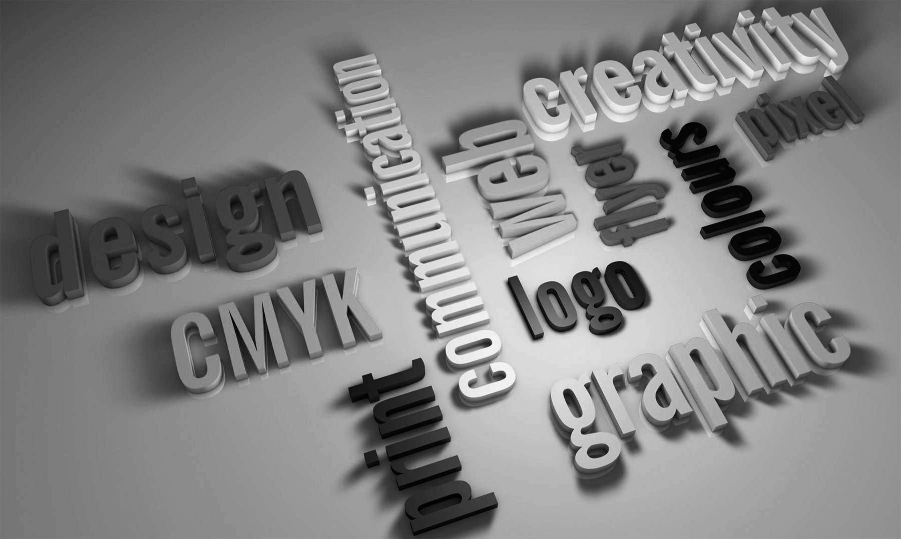 Creative web graphic design logo cmyk print