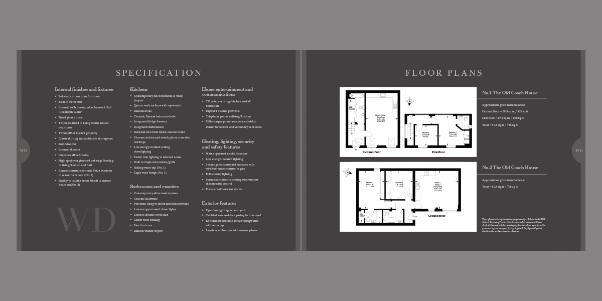 Graphic design and print brochures documents