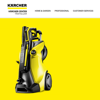 Kärcher ecommerce website design and build