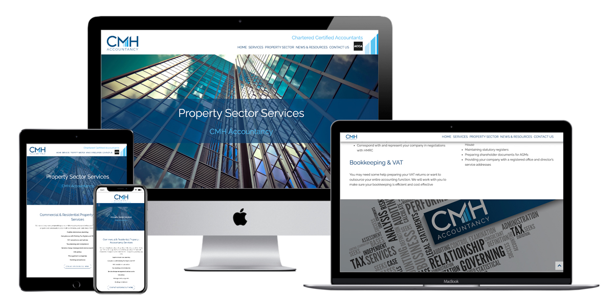 Responsive accountancy website design, build and development. Drupal website design and build, Studio B Creative