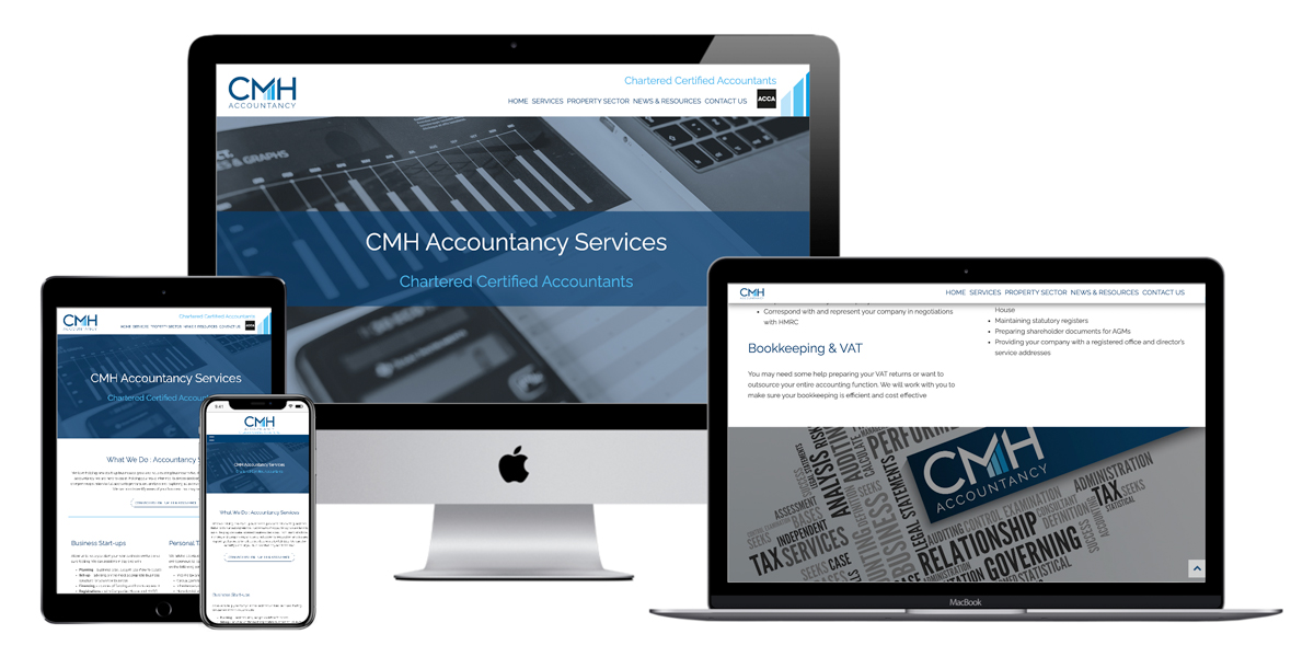 Responsive accountancy website design, build and development. Drupal website design and build, Studio B Creative