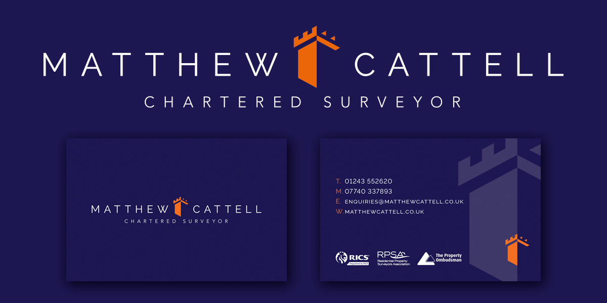 Logo design and branding for chartered surveyor in West Sussex