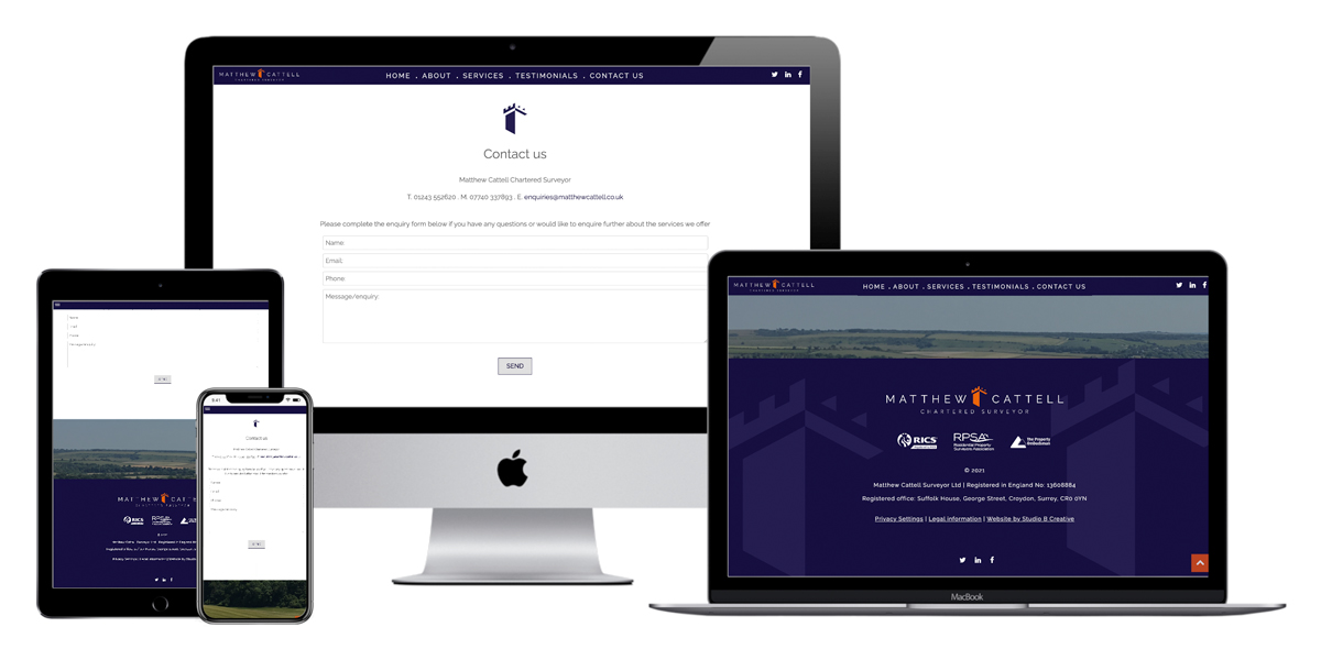 Chartered surveyor Drupal responsive website design