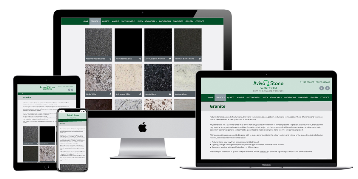 Taxonomy granite supplier brochure website design and development, Drupal 9