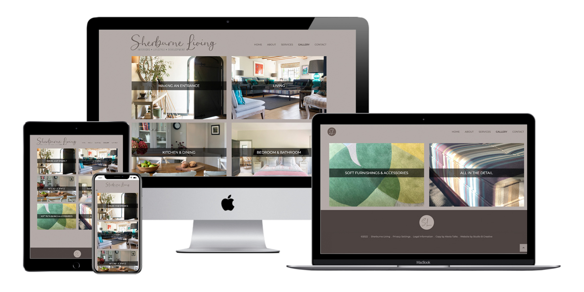 Interior design branding and website design/development