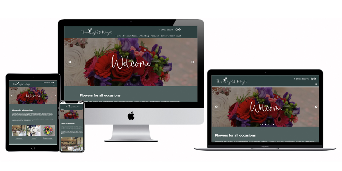 Florist brochure website branding, design and build