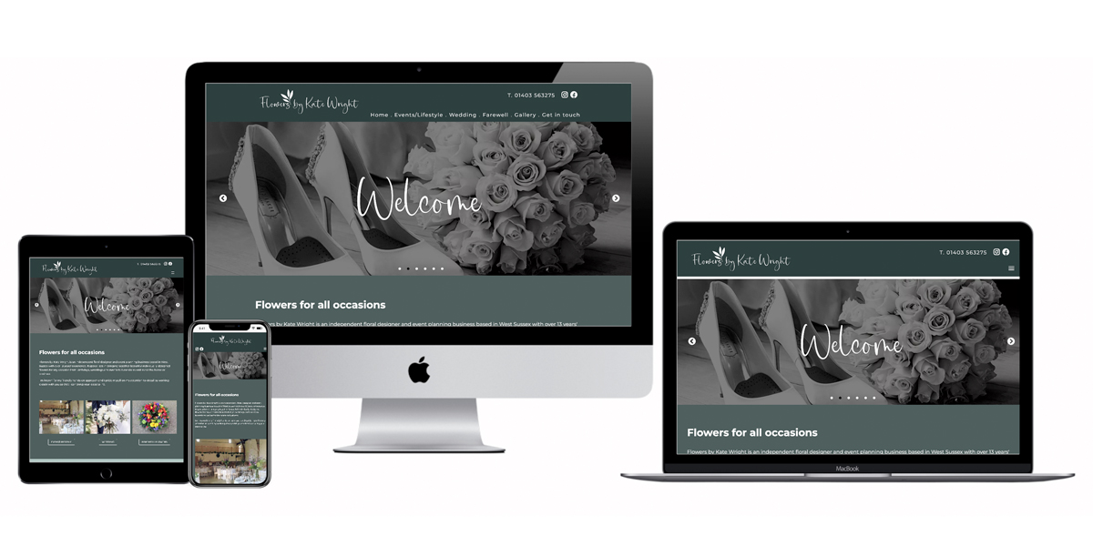 Florist brochure website branding, design and build