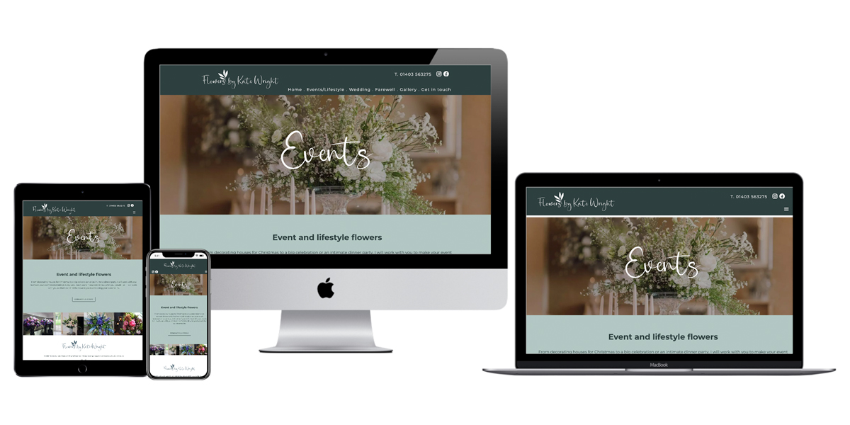 Florist brochure website branding, design and build