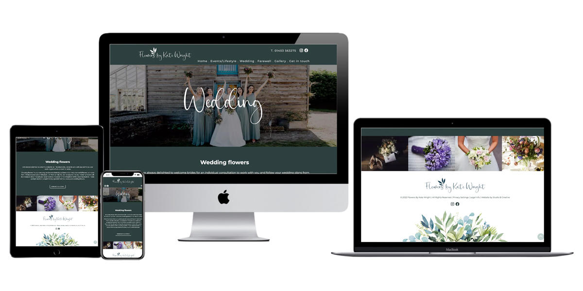 Florist brochure website branding, design and build