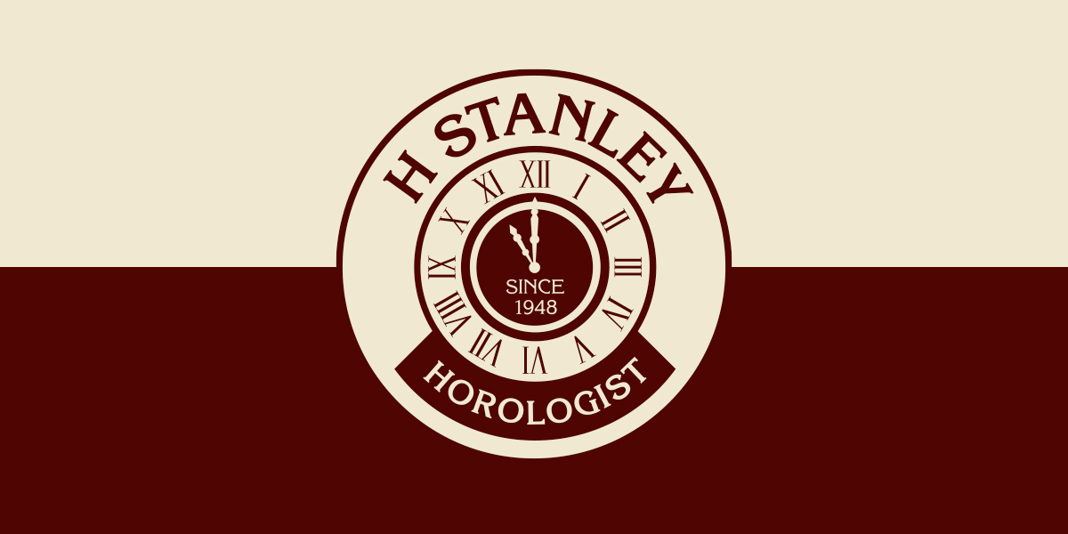 Horologist clock watch repair logo design, branding and website
