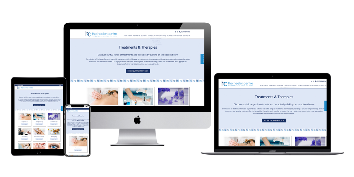 Natural treatment osteopath website design and build