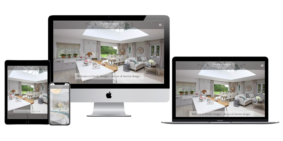 Brochure website for Surrey-based interior designer