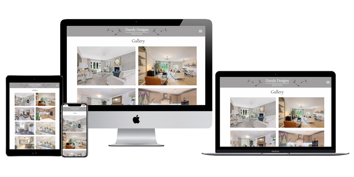 Brochure website for Surrey-based interior designer