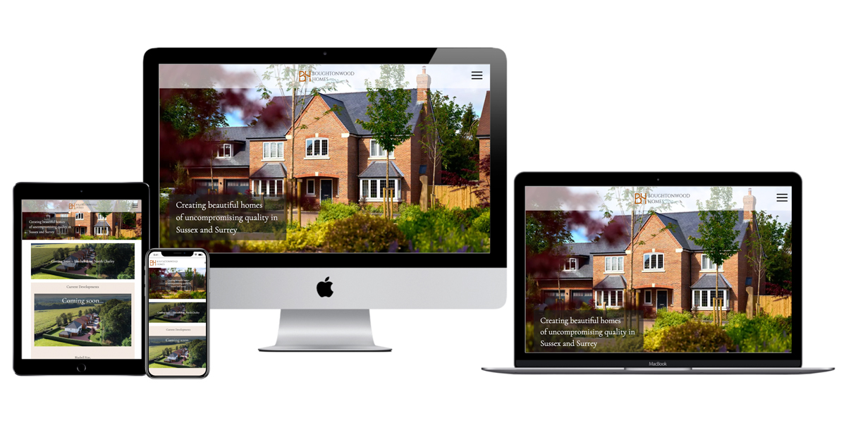 Drupal website design and build for independent building developers, Boughtonwood Homes