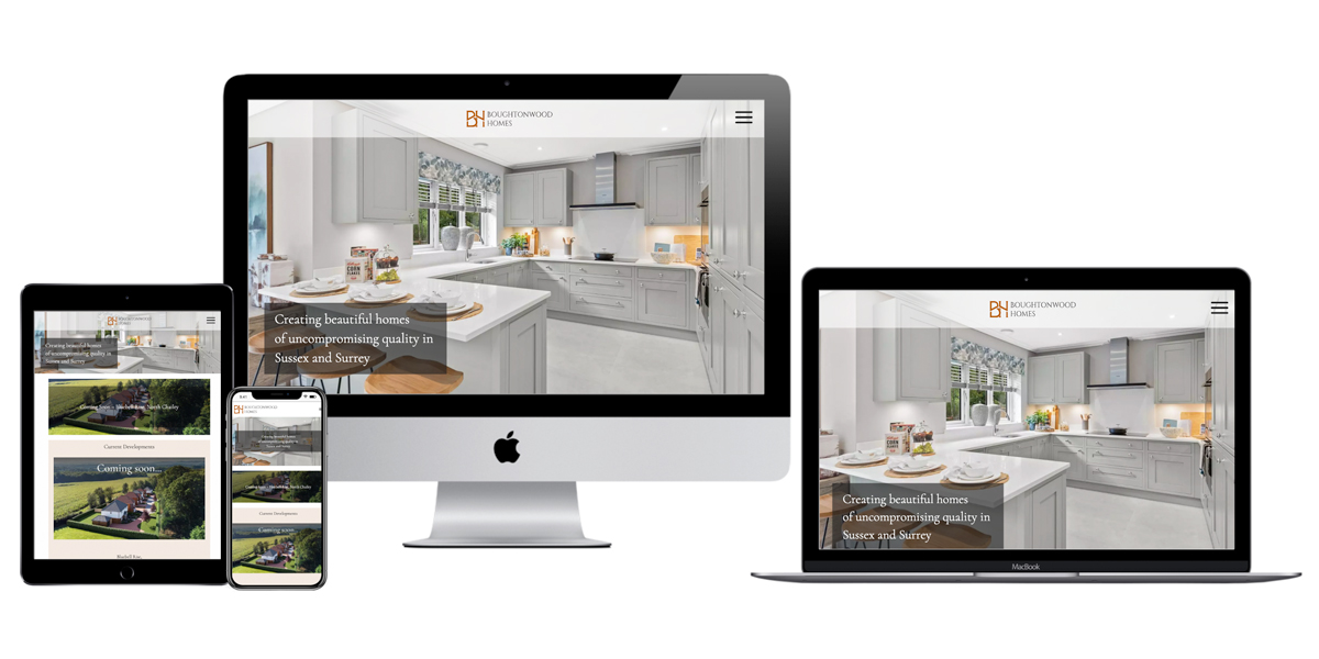 Drupal website design and build for independent building developers, Boughtonwood Homes