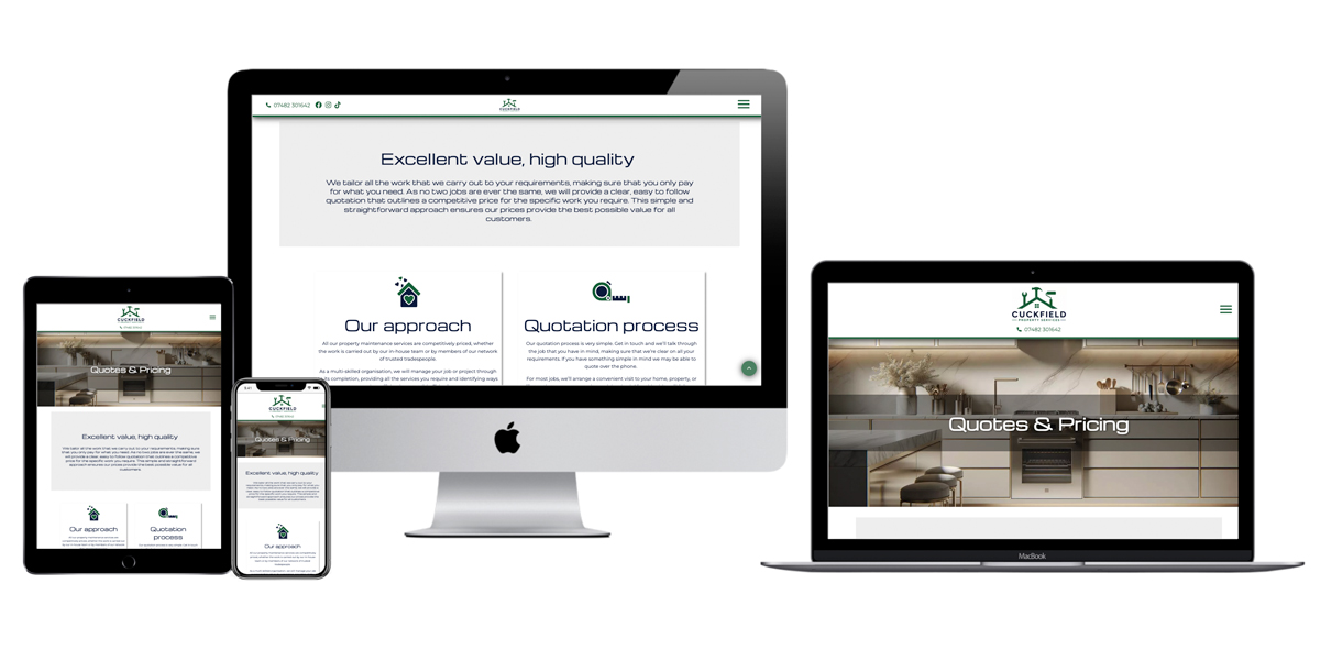 Drupal website design and build for independent property services and maintenance company based in Cuckfield, West Sussex