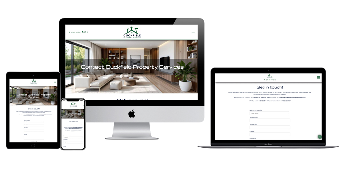 Drupal website design and build for independent property services and maintenance company based in Cuckfield, West Sussex